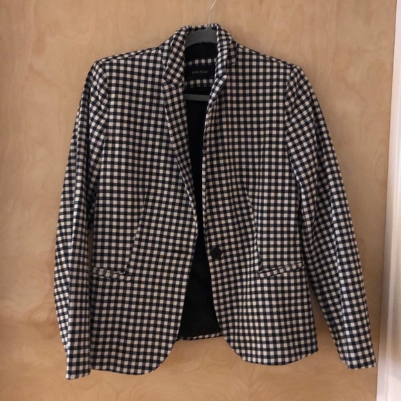 Zara Jackets & Blazers - Zara Gingham Blazer